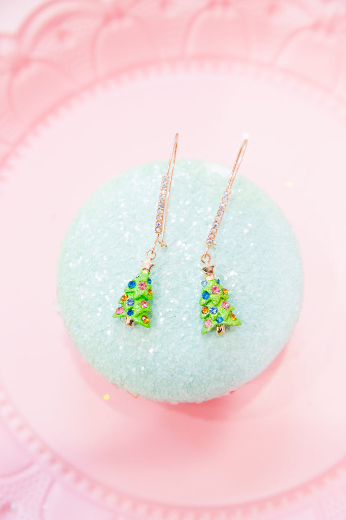 CHRISTMAS TREE GREEN EARRINGS earrings Judith March   