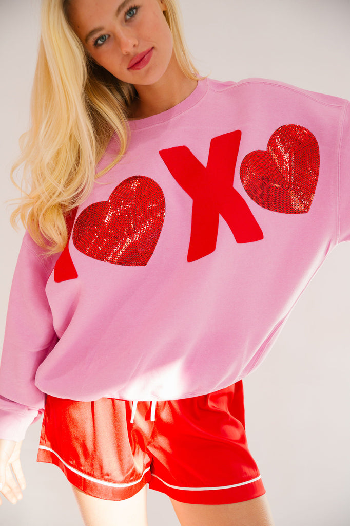 XOXO PINK PULLOVER PULLOVER Judith March