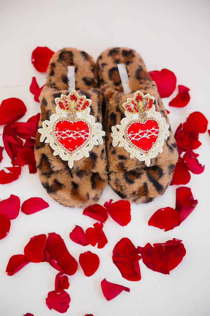 QUEEN OF HEARTS SLIPPERS SLIPPERS Judith March