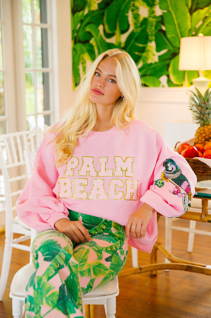 PALM BEACH PINK PULLOVER PULLOVER Judith March