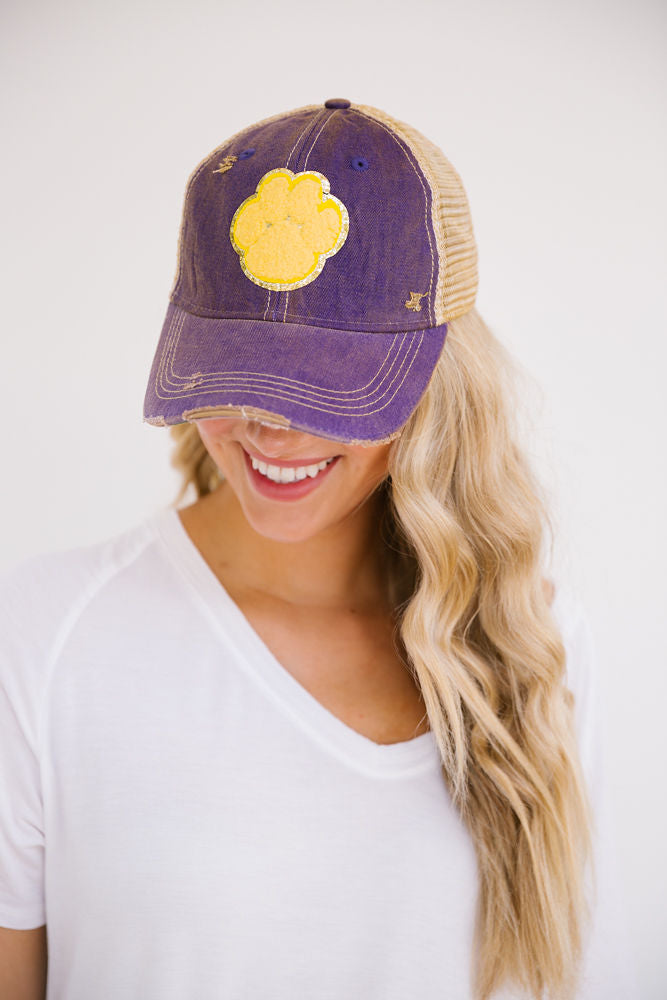 TIGER PAW DISTRESSED HAT HAT Judith March