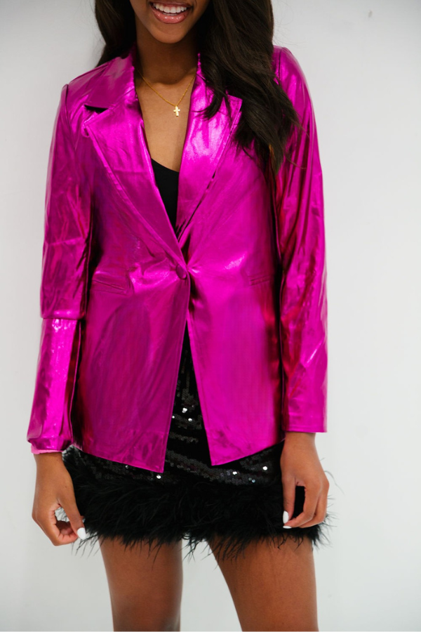 METALLIC BLAZER* BLAZER Judith March