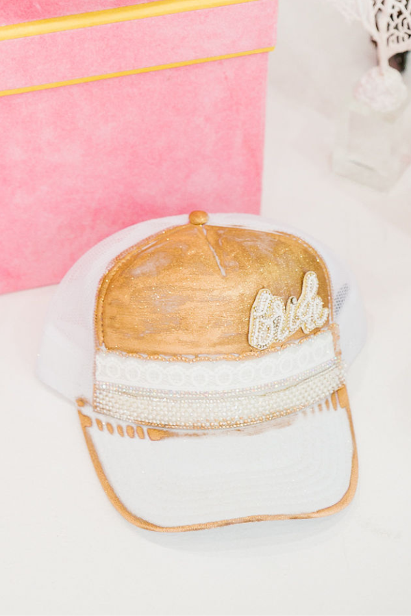 HERE COMES THE BRIDE TRUCKER HAT HAT Judith March