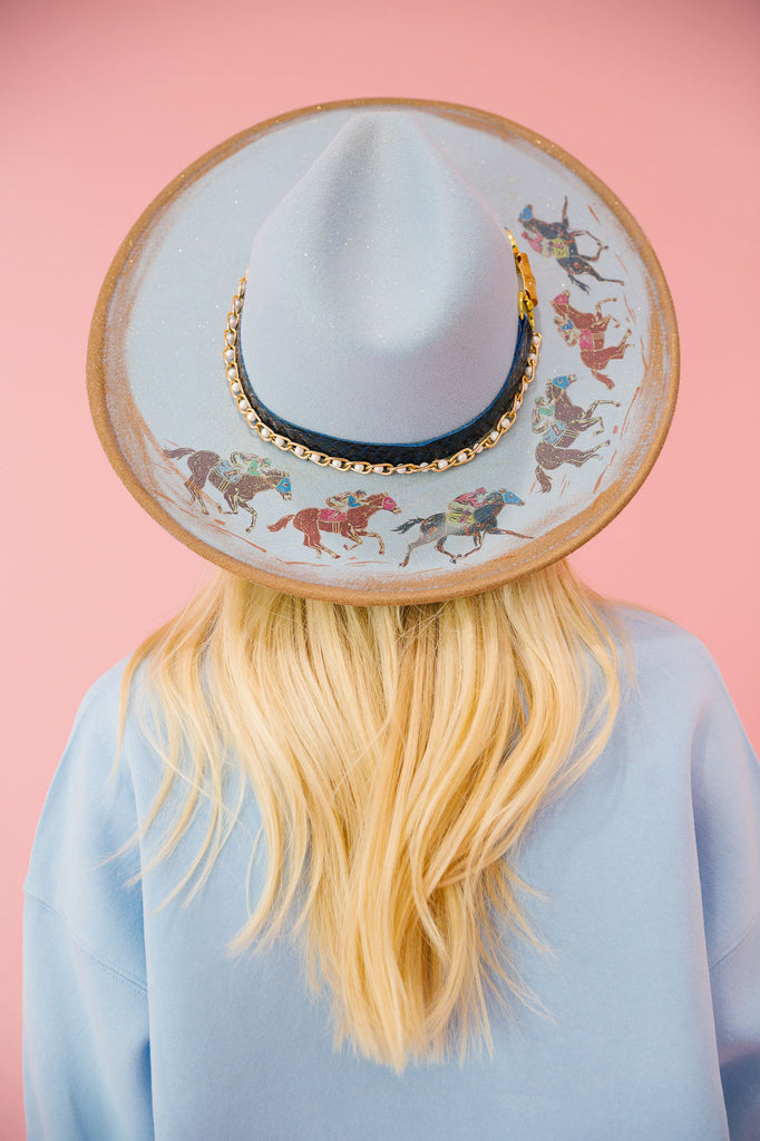 THE HOME STRETCH RANCHER HAT RANCHER HAT Judith March BLUE  