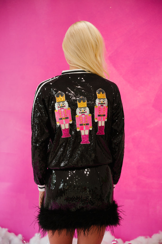 NUTCRACKER BLACK SEQUIN JACKET JACKET Judith March   