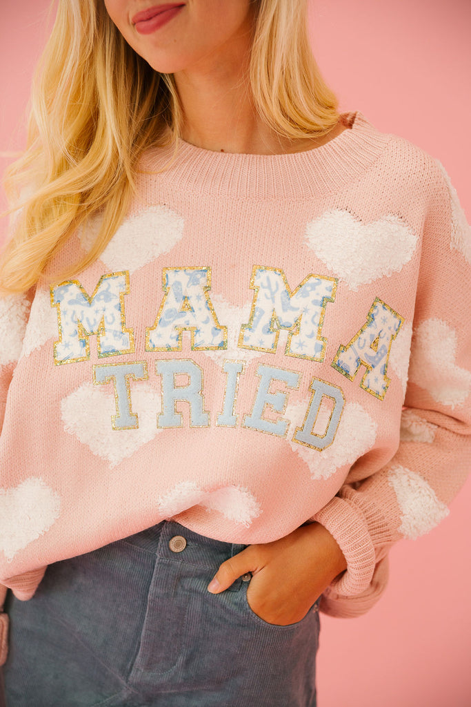 MAMA TRIED HEART SWEATER SWEATER Judith March   