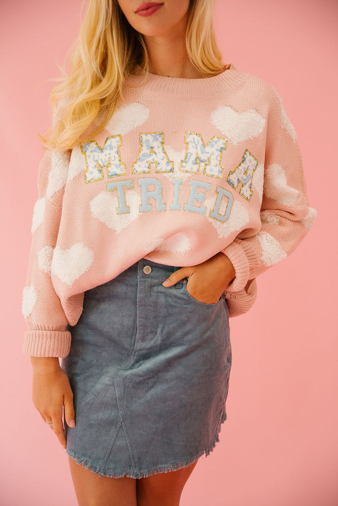 MAMA TRIED HEART SWEATER SWEATER Judith March   