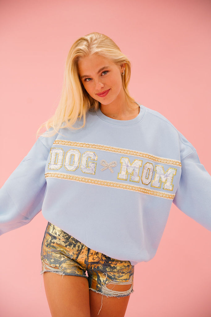 DOG MOM BLUE RIBBON PULLOVER pullover Judith March   