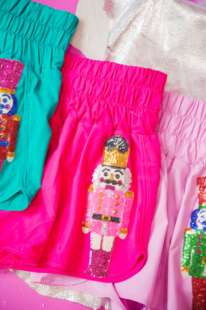 NUTCRACKER ATHLETIC SHORTS SHORTS Judith March HOT PINK SMALL 