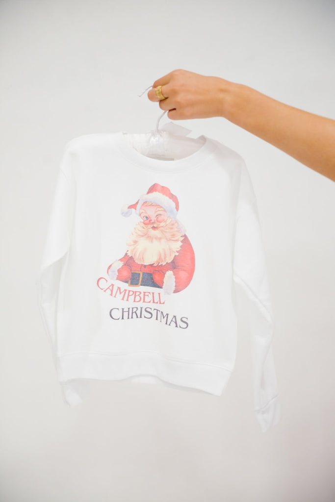 MINI KIDS CUSTOM JOLLY SANTA PULLOVER PULLOVER Judith March   