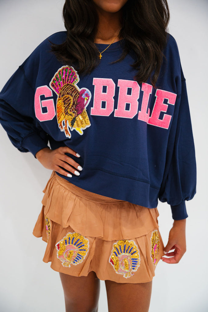 GOBBLE NAVY PULLOVER PULLOVER Judith March   