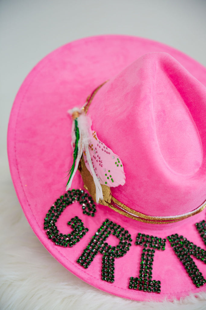 GRINCHY PINK RANCHER HAT HAT Judith March   