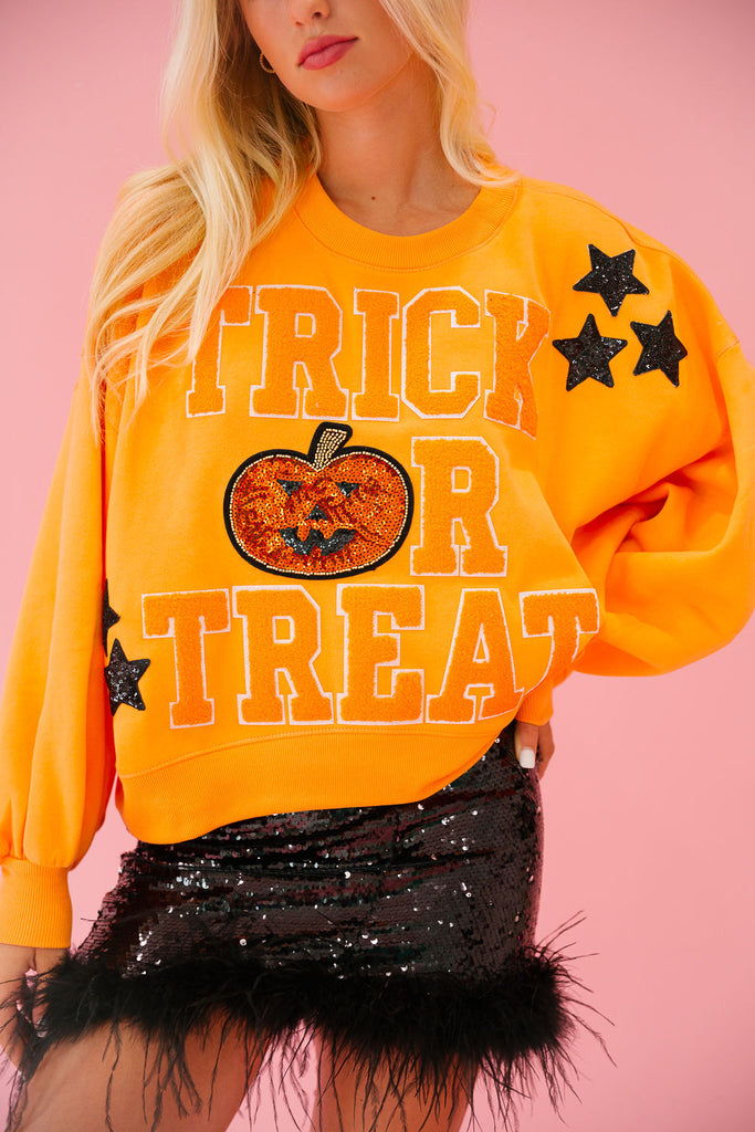 TRICK OR TREAT PUMPKIN PULLOVER PULLOVER Judith March   