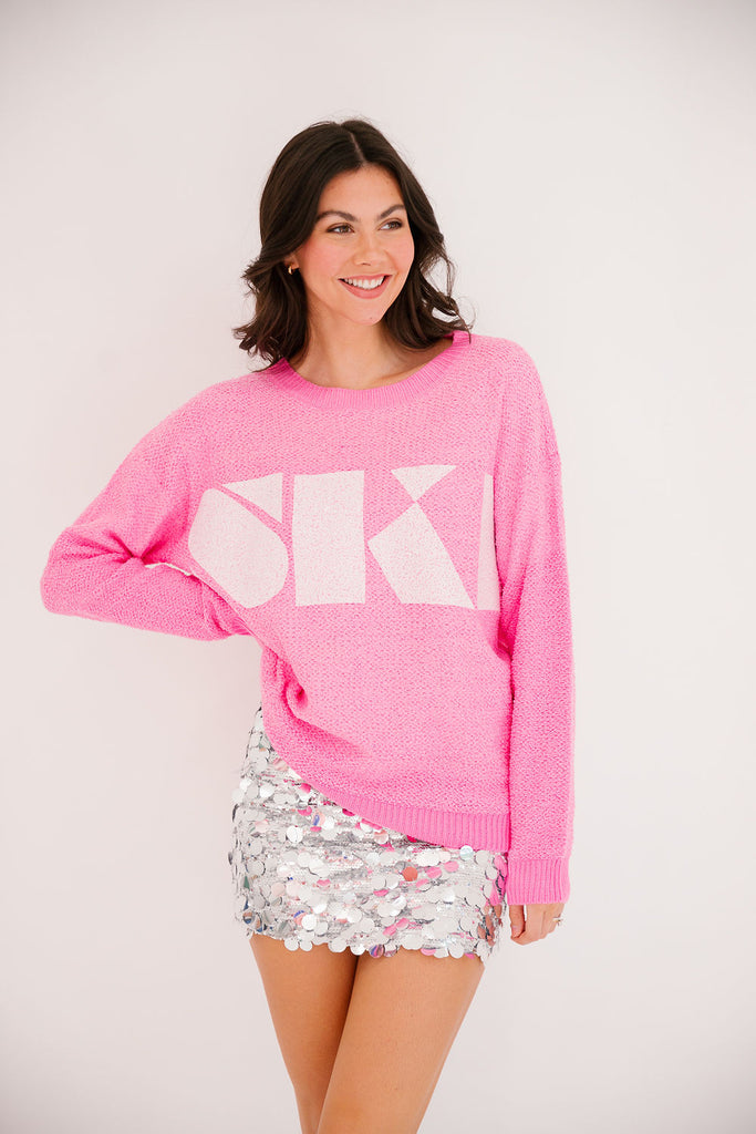 SKI PINK SWEATER SWEATER Judith March   