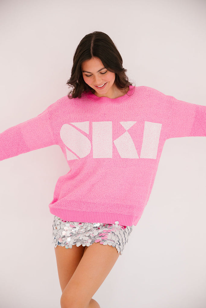 SKI PINK SWEATER SWEATER Judith March   