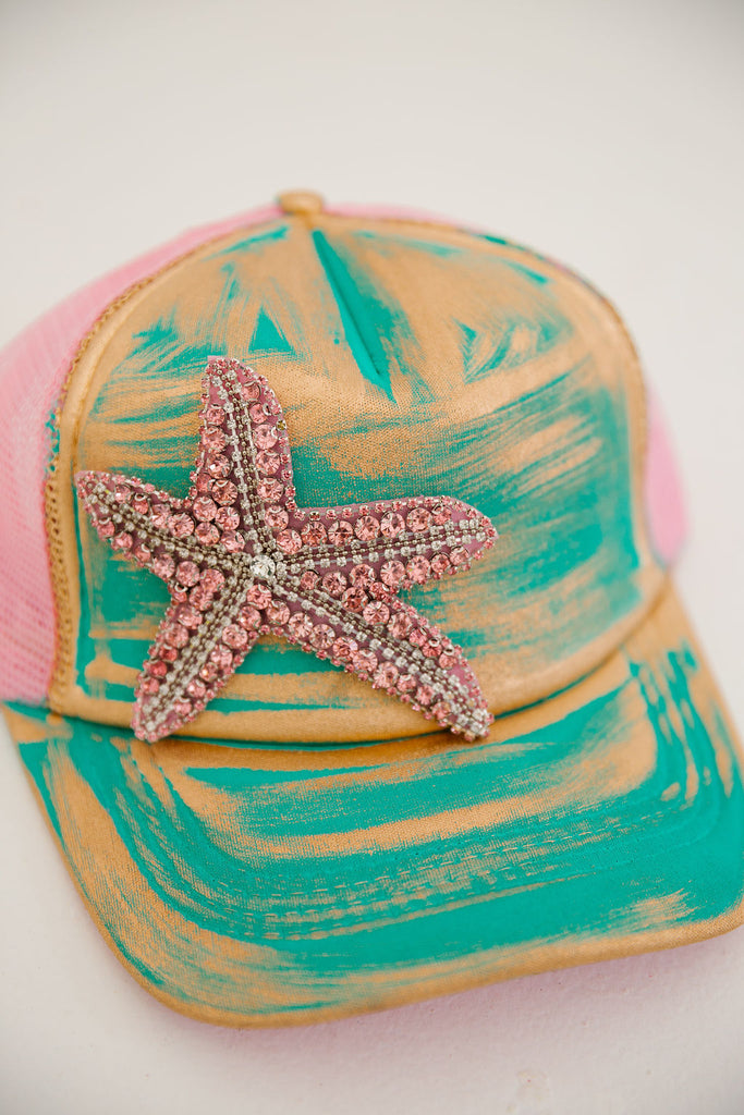 TAKE ME TO PARADISE HATS TRUCKER HAT Judith March STARFISH