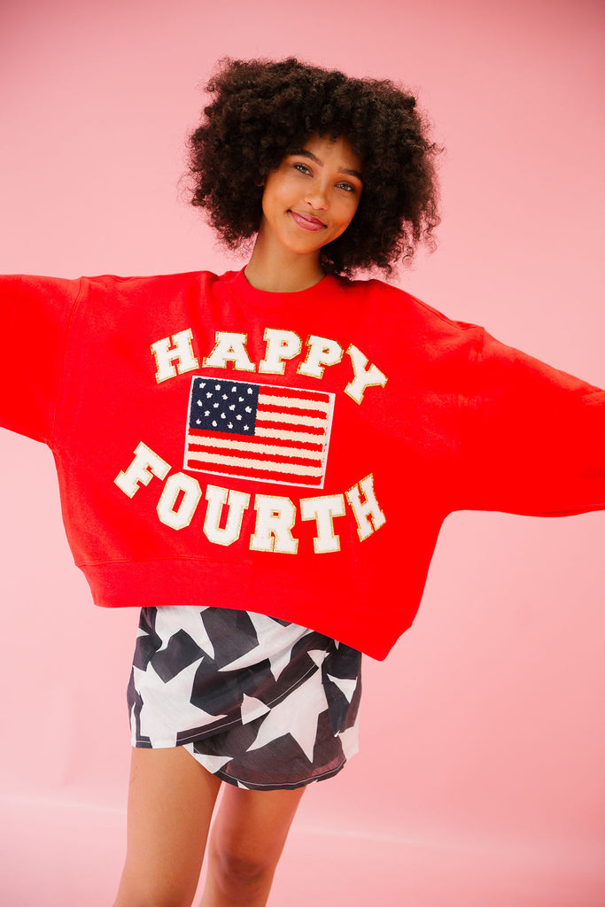 HAPPY FOURTH RED PULLOVER pullover Judith March   