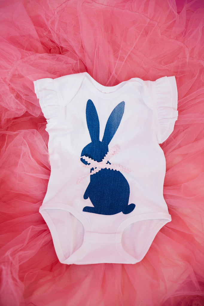 MINI KIDS DENIM BUNNY ONESIE* ONESIE Judith March