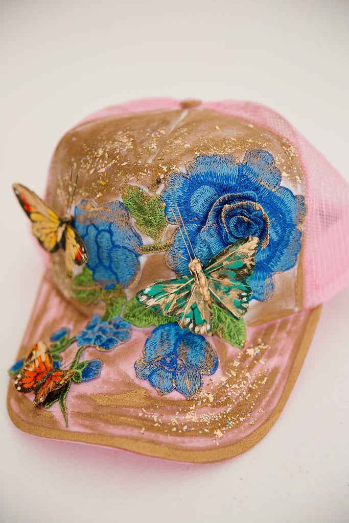 BUTTERFLY GARDEN TRUCKER HAT TRUCKER HAT Judith March