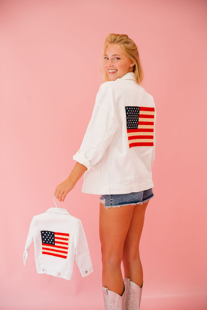 LAND OF THE FREE DENIM JACKET JACKET Judith March   