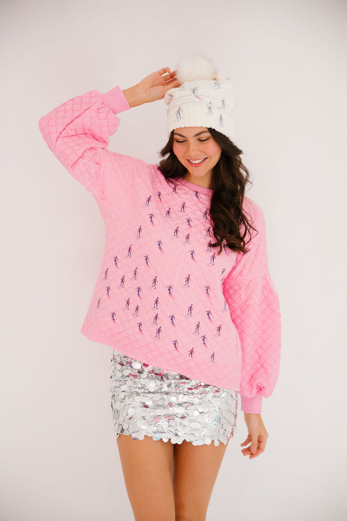 SKI SEASON QUILTED PULLOVER PULLOVER Judith March   