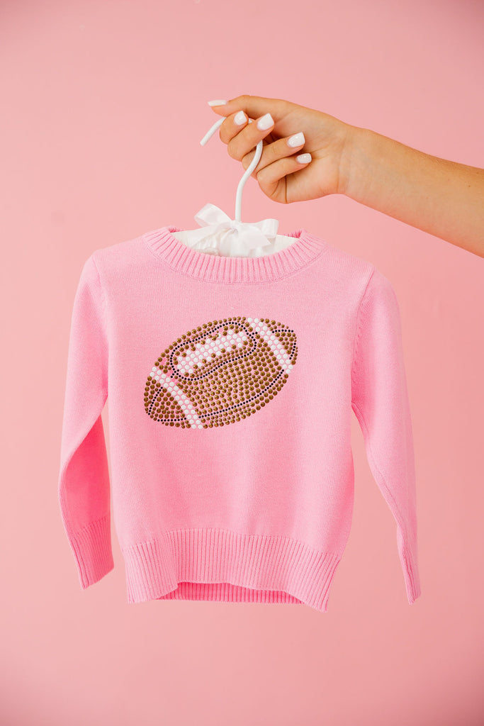 MINI KIDS FOOTBALL FEVER PINK SWEATER SWEATER Judith March   