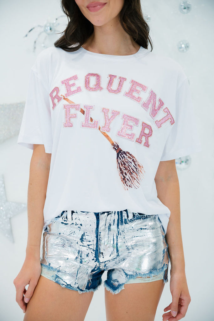 FREQUENT FLYER SPARKLE TEE TEE Judith March   