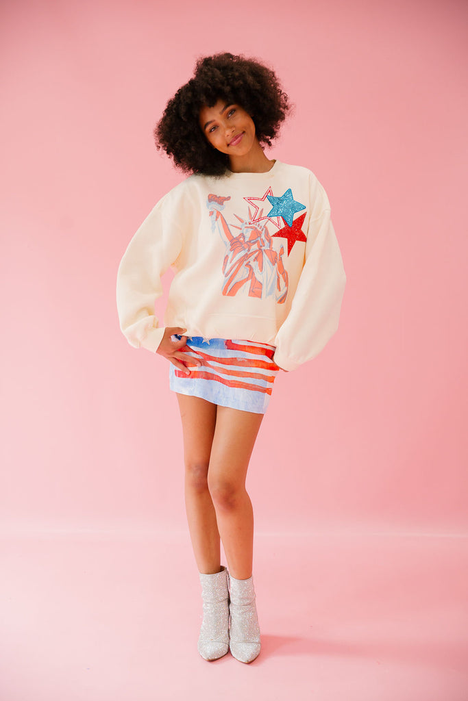 LADY LIBERTY CREAM PULLOVER pullover Judith March   