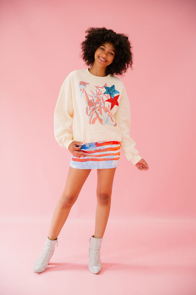 LADY LIBERTY CREAM PULLOVER pullover Judith March   