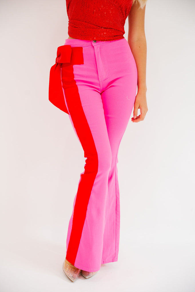 HOLIDAY SEASON PINK FLARES FLARES Judith March   