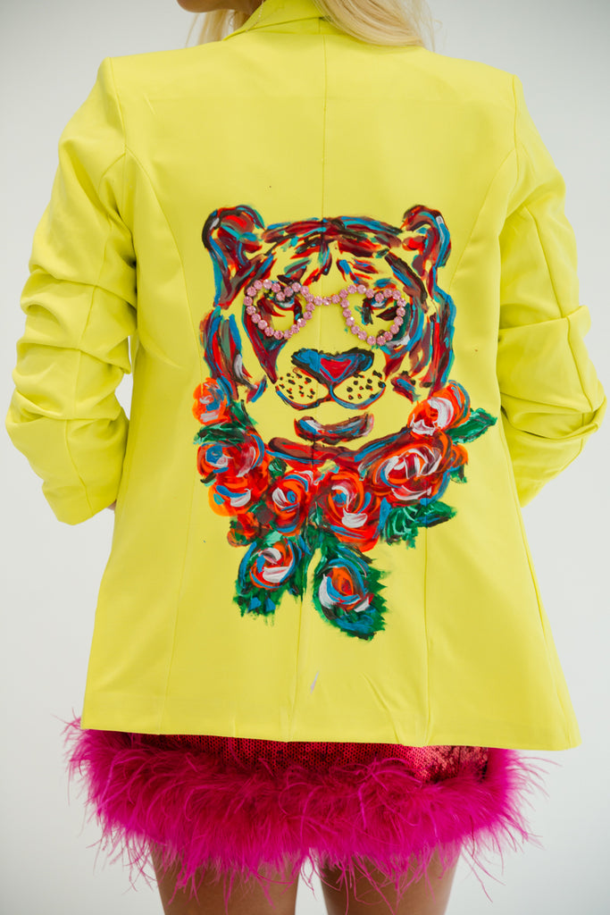 COLORFUL TIGER BLAZER* TOP Judith March