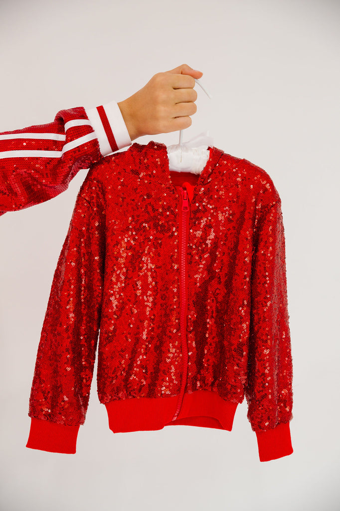 MINI KIDS RUDOLPH RED SEQUIN JACKET JACKET Judith March   