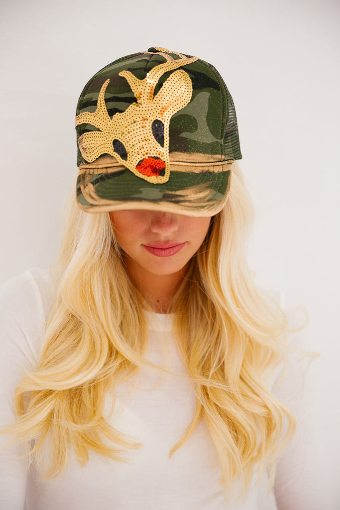 RUDOLPH CAMO TRUCKER HAT HAT Judith March   