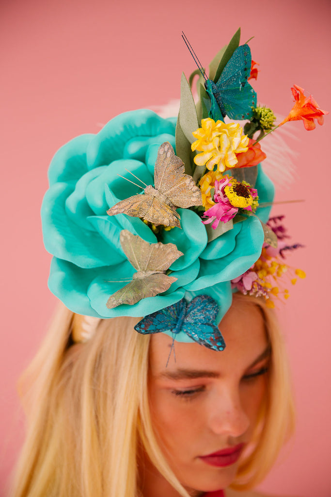 BUTTERFLY GARDEN FASCINATOR FASCINATOR Judith March