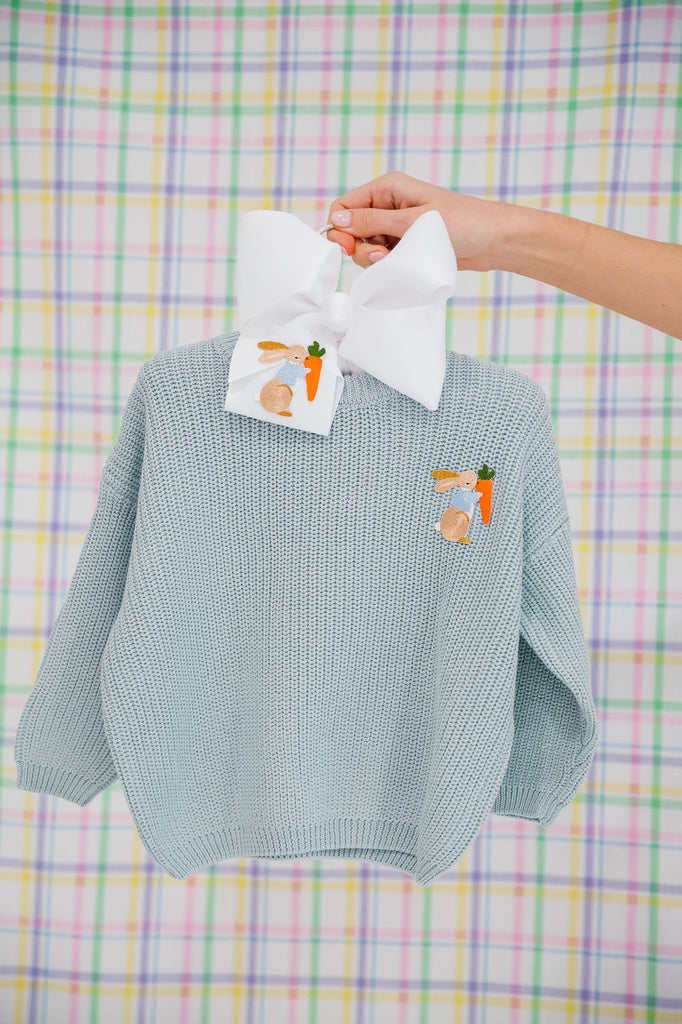 MINI KIDS PETER COTTONTAIL BLUE SWEATER* SWEATER Judith March