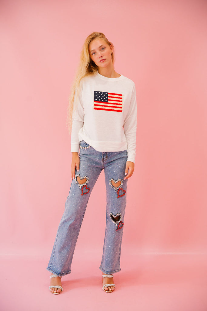 ALL AMERICAN HEART JEANS JEAN Judith March   