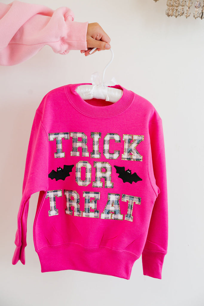 MINI KIDS GINGHAM TRICK OR TREAT PULLOVER PULLOVER Judith March   