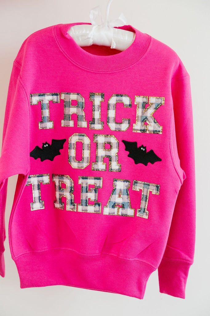 MINI KIDS GINGHAM TRICK OR TREAT PULLOVER PULLOVER Judith March   