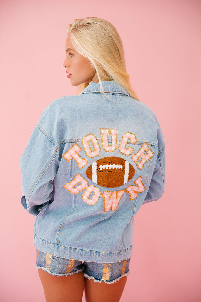 TOUCHDOWN SEASON DENIM JACKET JACKET Judith March   