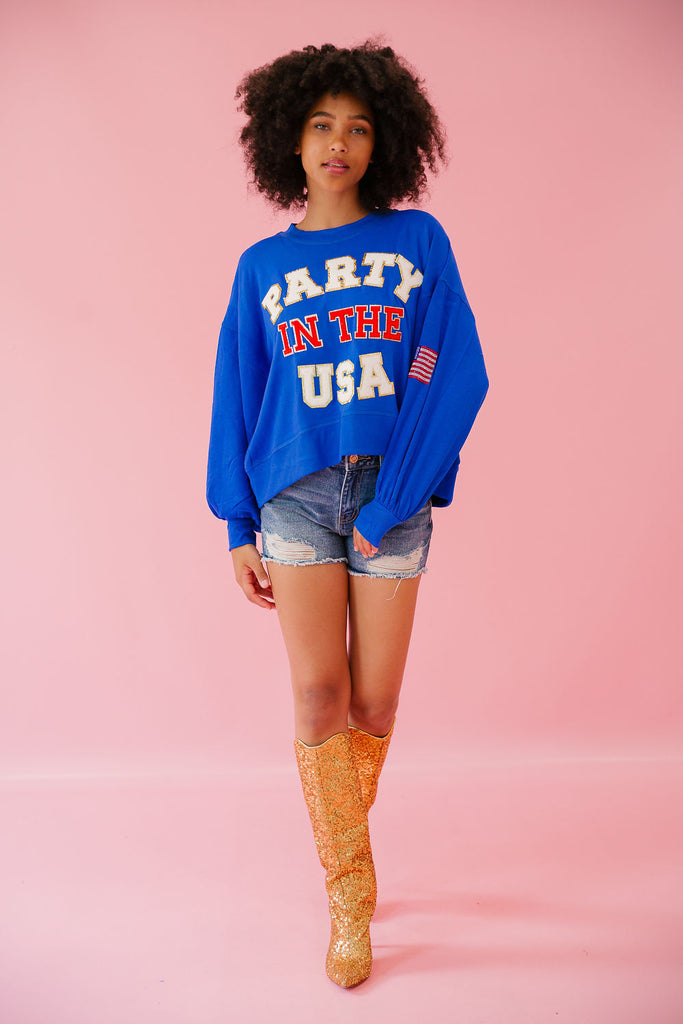 PARTY IN THE USA ROYAL PULLOVER pullover Judith March   