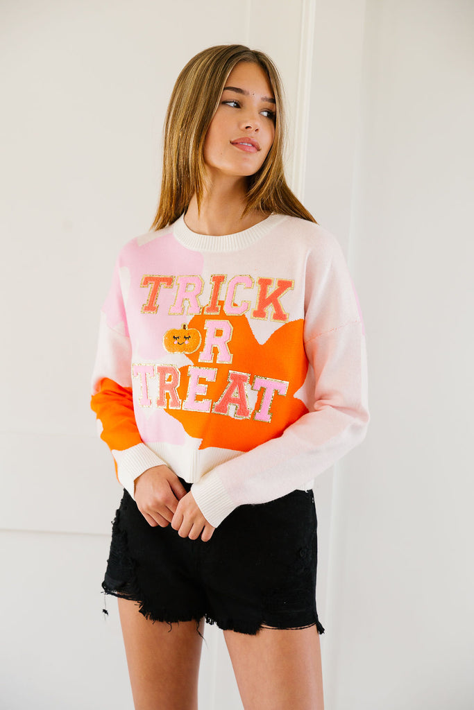 TRICK OR TREAT FLORAL SWEATER SWEATER Judith March   