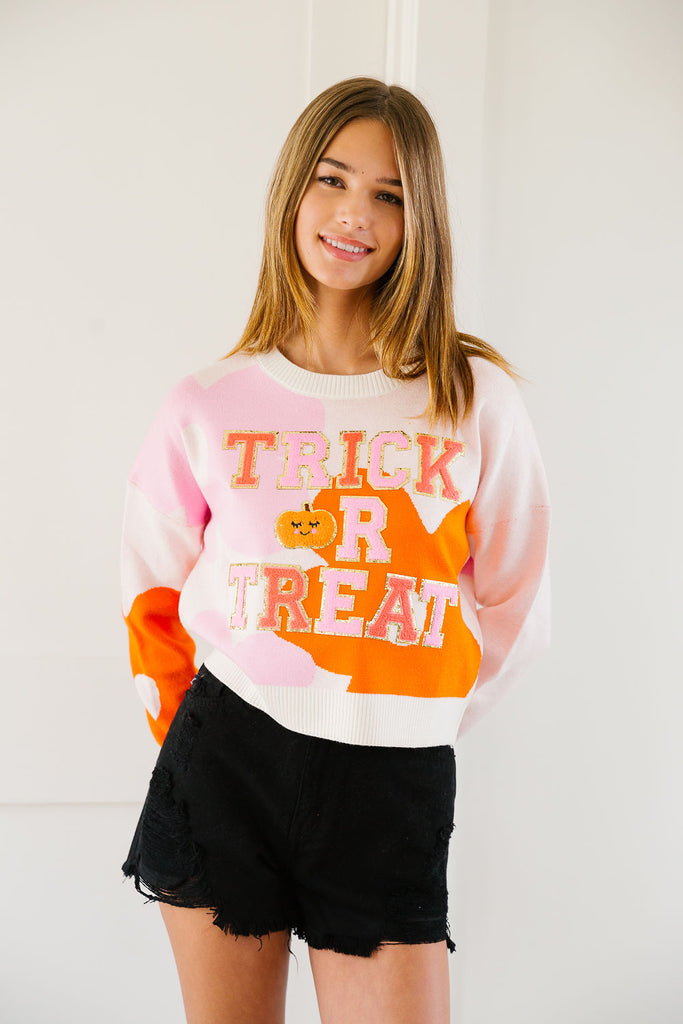 TRICK OR TREAT FLORAL SWEATER SWEATER Judith March   