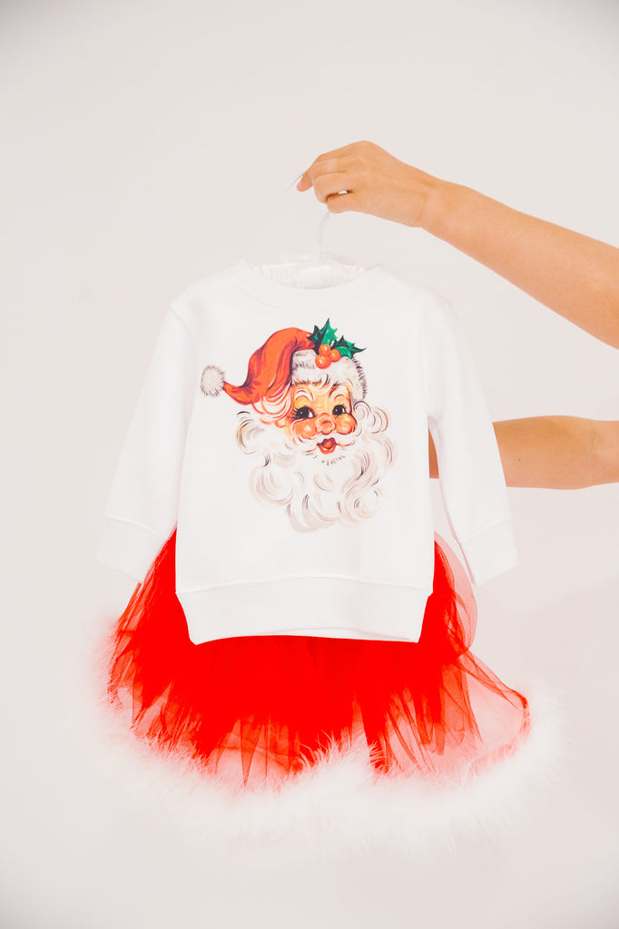 MINI KIDS JOLLY SANTA WHITE PULLOVER PULLOVER Judith March   