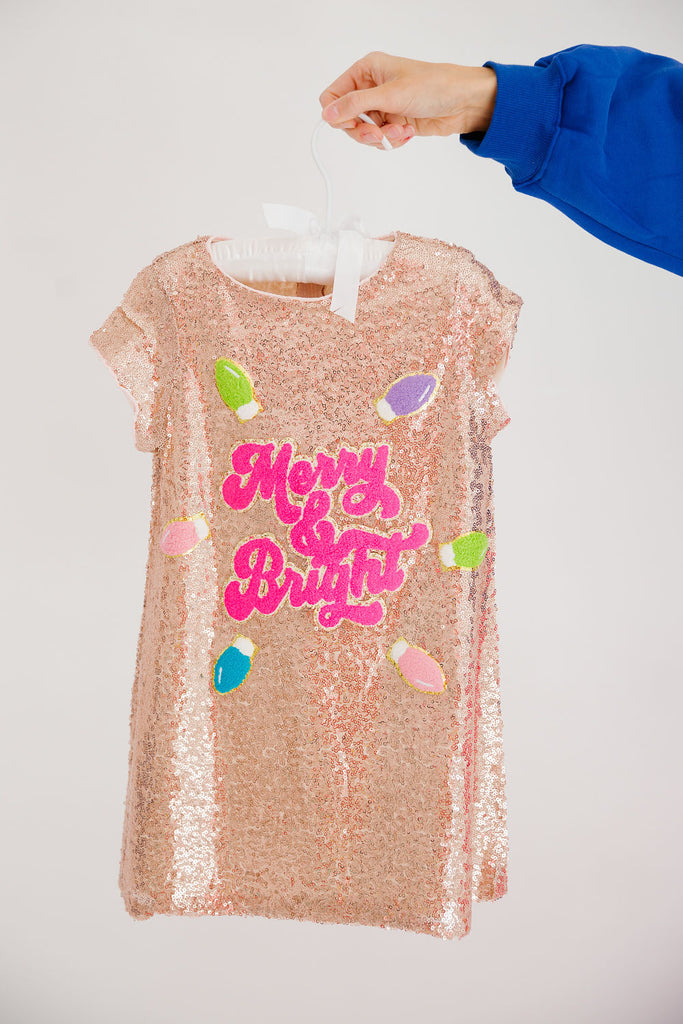 MINI KIDS MERRY & BRIGHT SEQUIN DRESS DRESS Judith March   