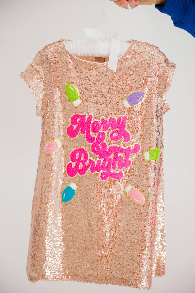 MINI KIDS MERRY & BRIGHT SEQUIN DRESS DRESS Judith March   