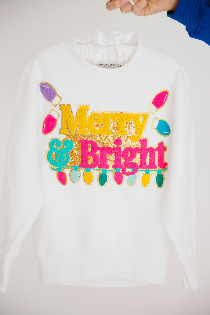 MINI KIDS MERRY & BRIGHT WHITE PULLOVER PULLOVER Judith March   