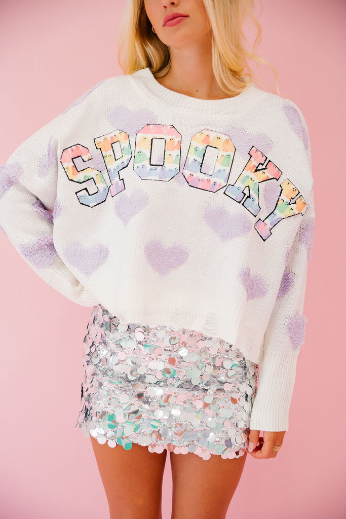 SPOOKY HEART SWEATER SWEATER Judith March   