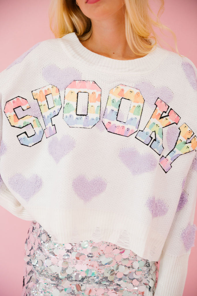 SPOOKY HEART SWEATER SWEATER Judith March   