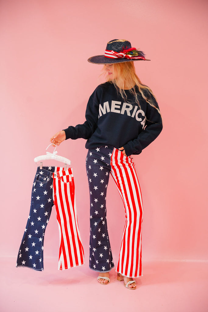 AMERICAN FLAG FLARE PANTS FLARES Judith March   