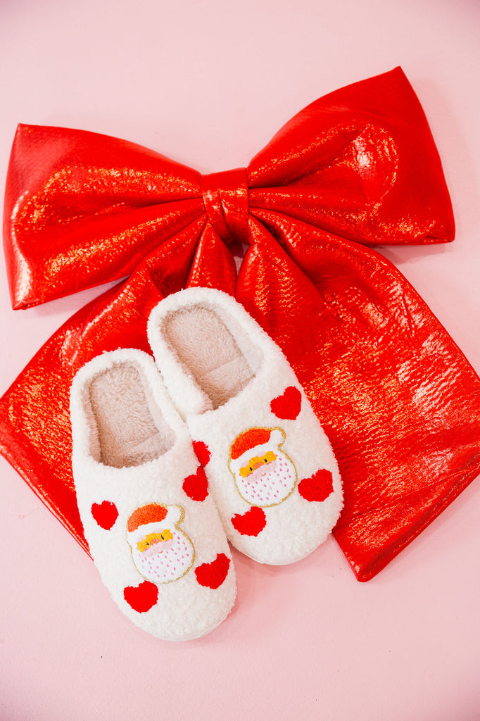 HOLIDAY CHEER HEART SLIPPERS SLIPPERS Judith March   